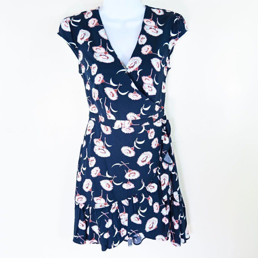 J Crew Mercantile Floral Faux Wrap Dress